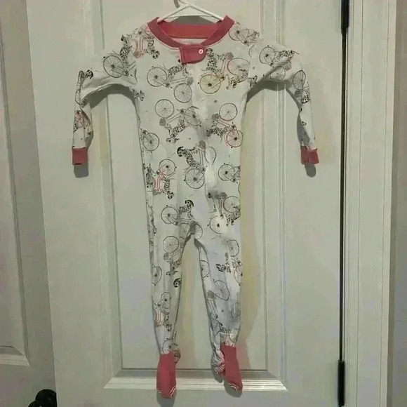 Burt’s Bees Baby set of 2 onesies 18 month dinosaurs and bicycle Dalmatian - Picture 5 of 8